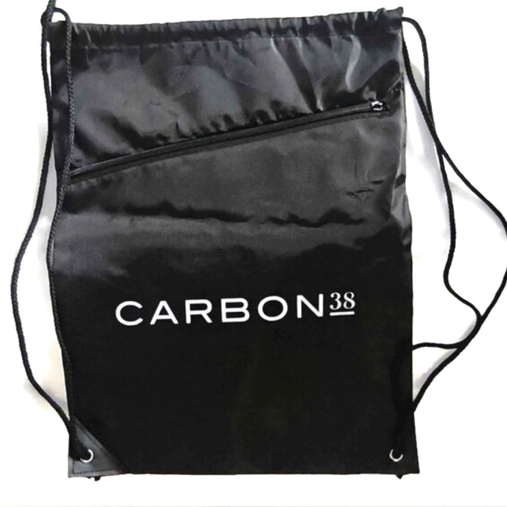 Carbon38 Black Drawstring Bag